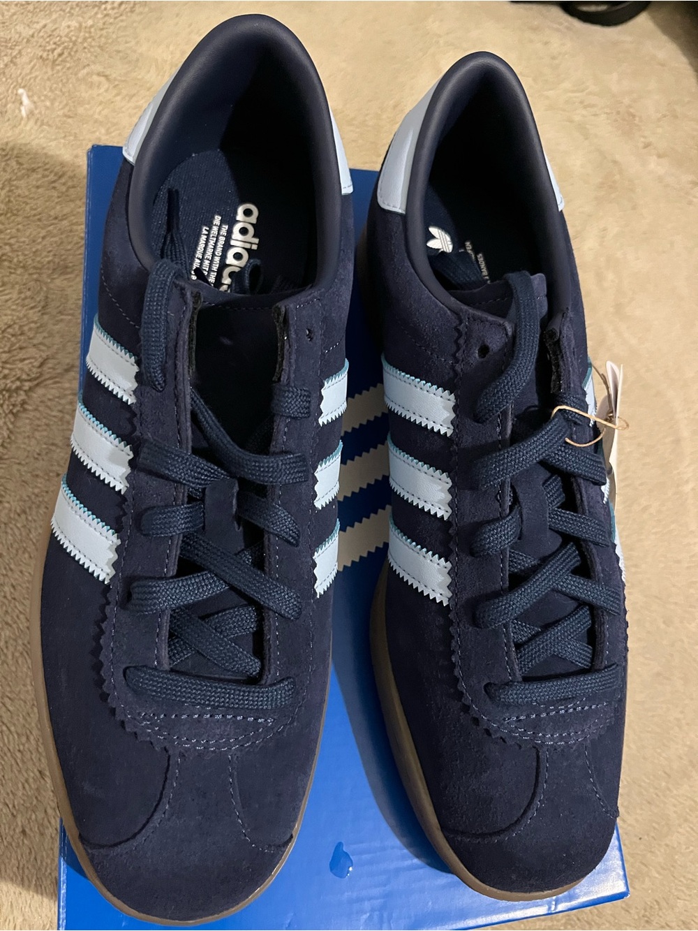 Adidas Originals Stadt Men's DRK BLU JQ9008 Size 9 New In Box